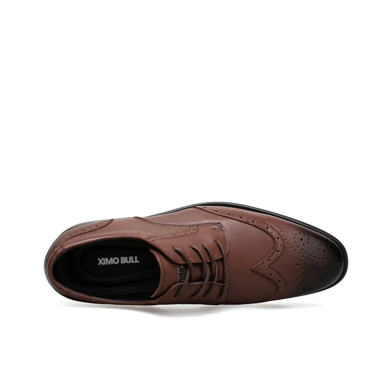 XIMO BULL Dress Shoes Men Low Top Black-12