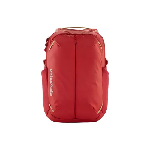 Patagonia Recycled Material Polyester Backpack Regular Unisex Travel Red