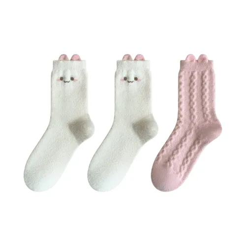 Moremoli Mid Calf Socks Women's 3 Pack