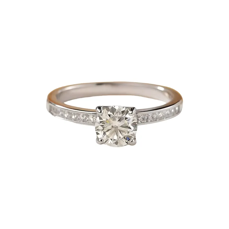 Stone On The Line S925 Silver Rings Women's-3