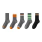 Gray Single Stripe+Gray Double Stripe+Gray Double Stripe+Gray 3 Pack+Black Single Stripe