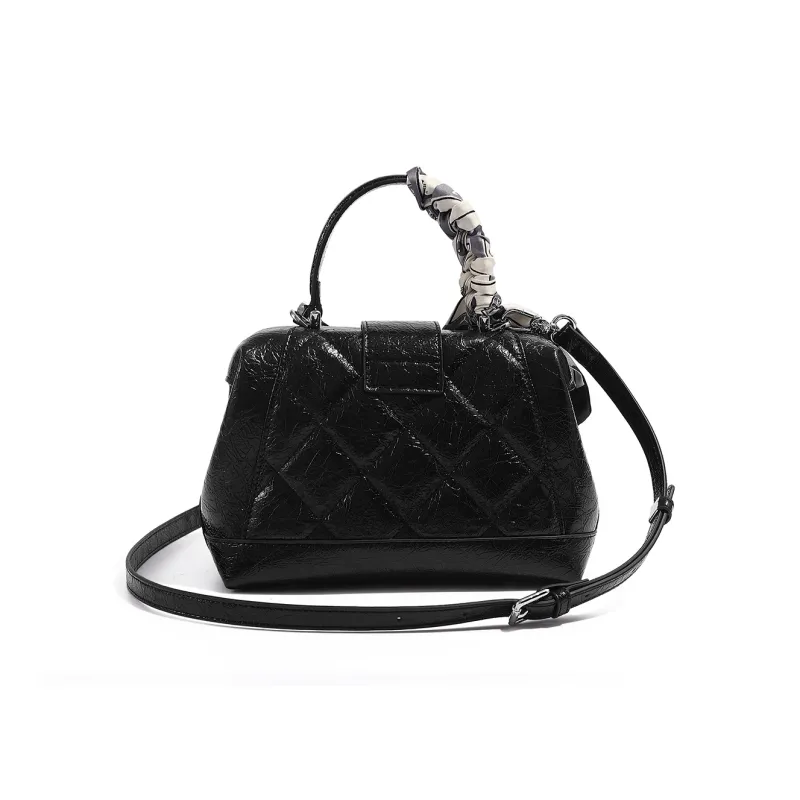 MISS GAIL Artificial Leather Shoulder Bag, Crossbody Bag, Handbag Regular Women's Black/White-2