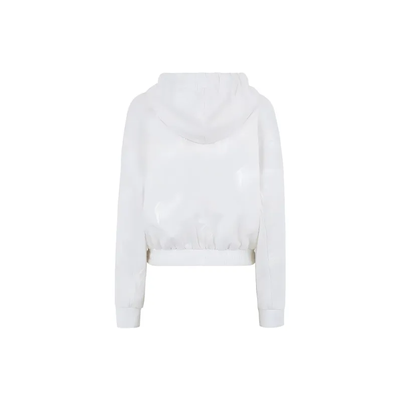 FENDI Logo Print Drawstring Hoodie-1