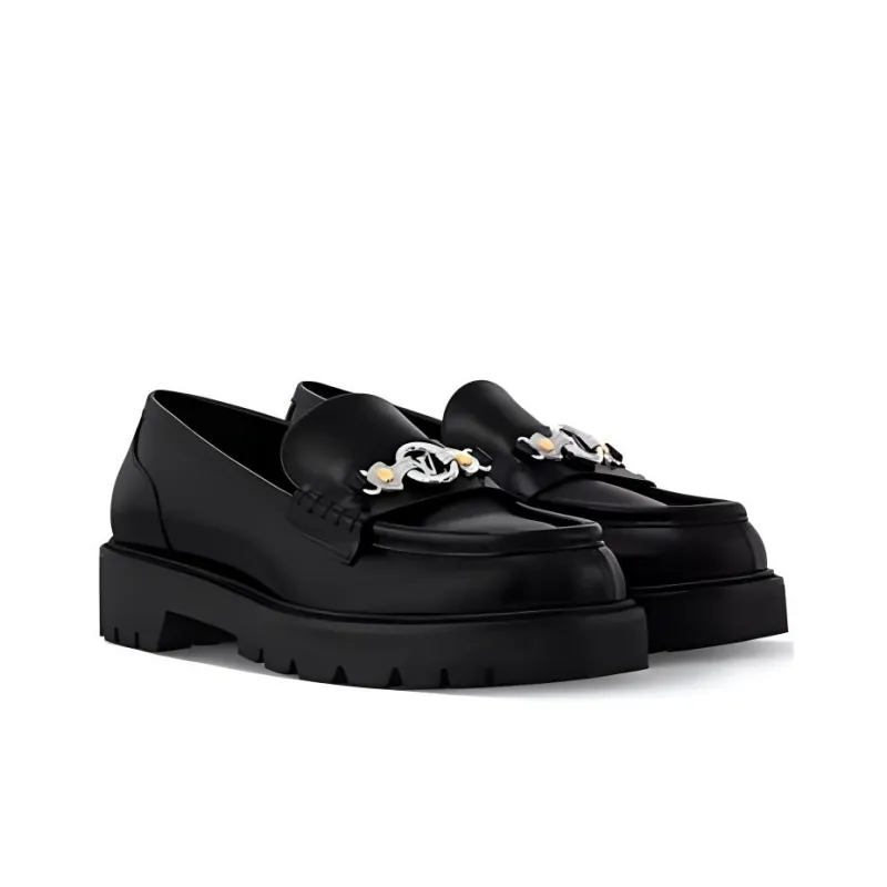 LOUIS VUITTON District Loafers Women's Black-2