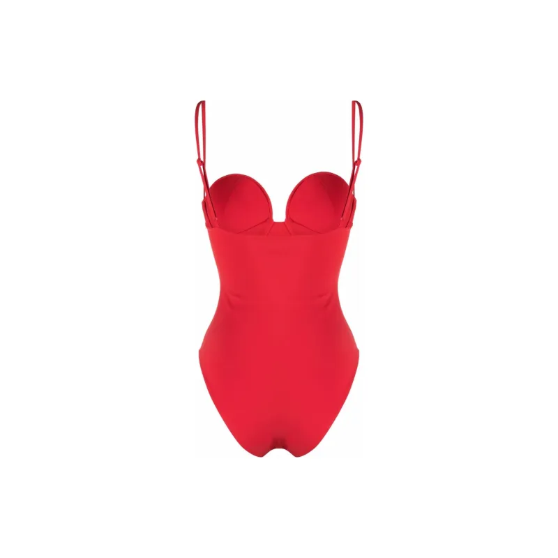 Magda Butrym Retro Bustier Swimsuit-1