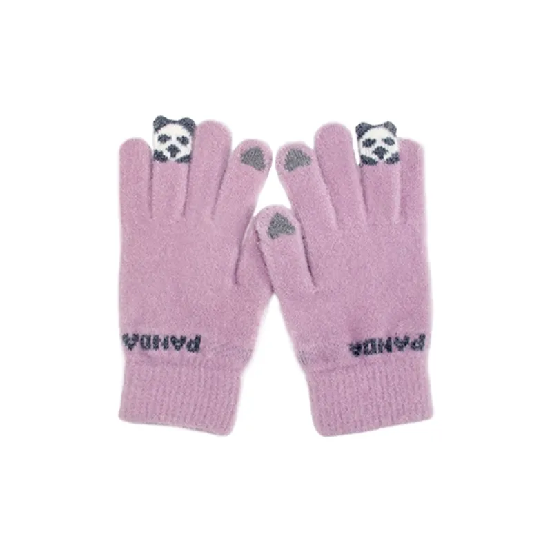 Yalu Polyester Knit Gloves Unisex Gift Box Set-4