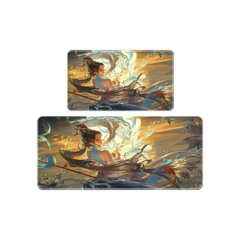 GULAN Multiple Images Available Extra Large Esports Slim Fit G15 Precision Lock Edge Natural Rubber Sole Mouse Pads-36