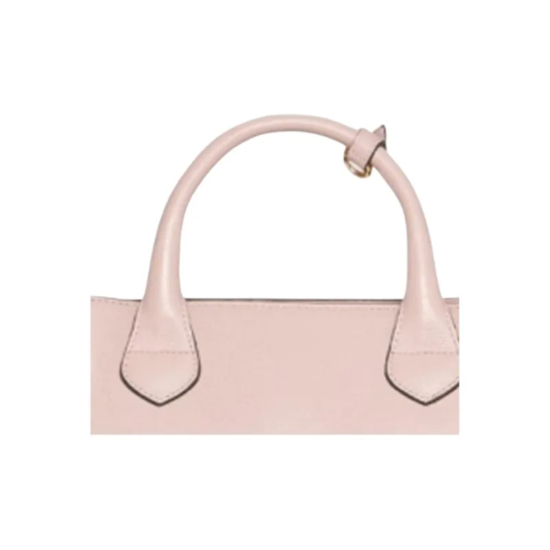 Burberry Cow Leather Handbag One Shoulder Bag Medium Size Women's Light Blue Multicolor-3