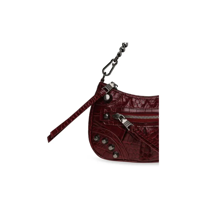 STEVE MADDEN Synthetic Fiber Portable Crossbody Bag Shoulder Bag Regular Women's Burgundy-3