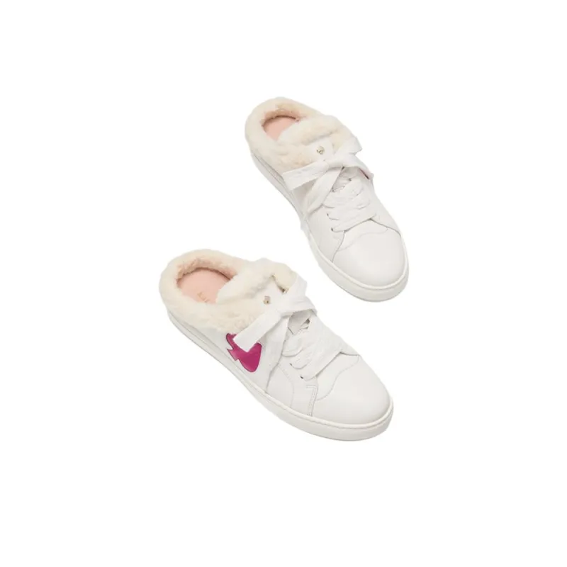 Kate Spade Wrap-toe Slippers Women's White-3