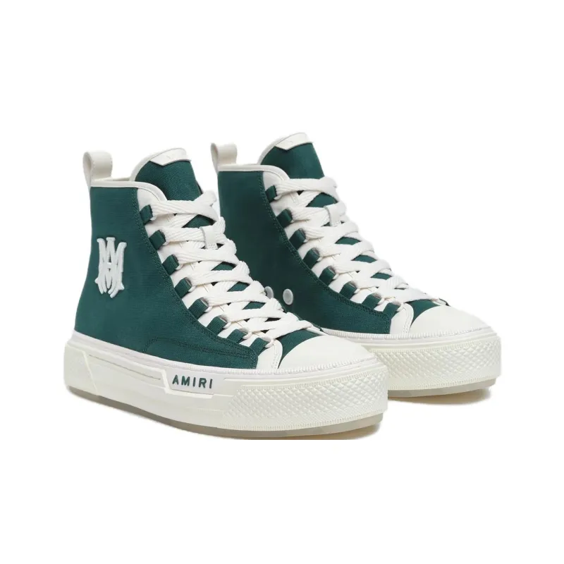 AMIRI Ma Court Hi High Top Skateboard Shoes Men's Green-2