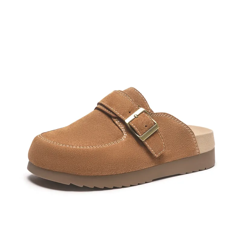 Hotwind Pinecone Grey Series Closed Toe Slippers Women's-1