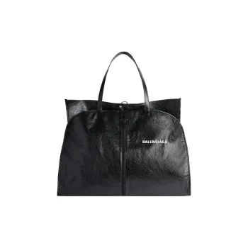 Balenciaga Arena Lambskin Tote Bag, Shopping Bag, Handbag Men's Black