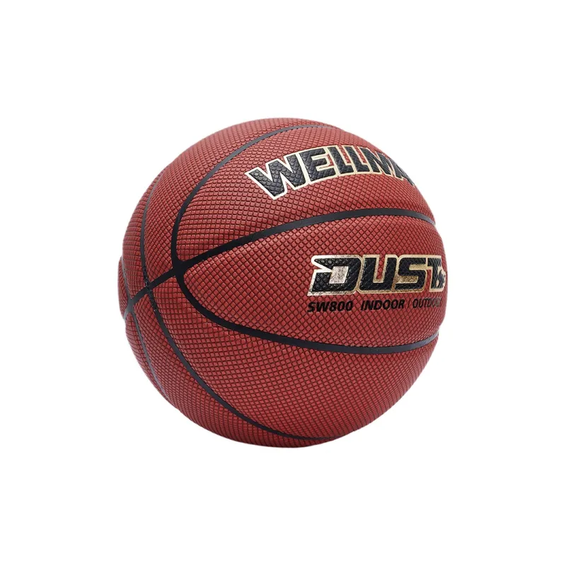 WELLman SW700 PU Basketball Brown Red Size 7 Ball Training Unisex-2