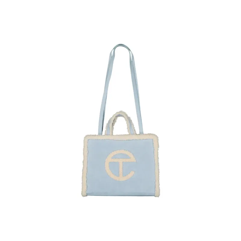 UGG Telfar Collaboration Sheepskin Shoulder Bag Crossbody Bag Handbag Medium Size Women's Blue-0