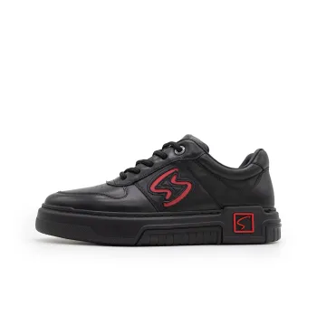 Satchi Anti Slip And Wear Resistant Lightweight Low Top Skateboard Shoes Men's Black