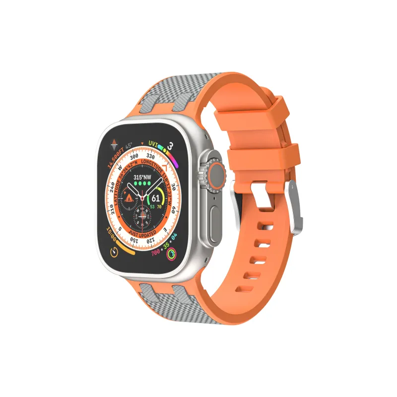 CHRROTA Watch Band Apple Compatibility Silicone Material-7