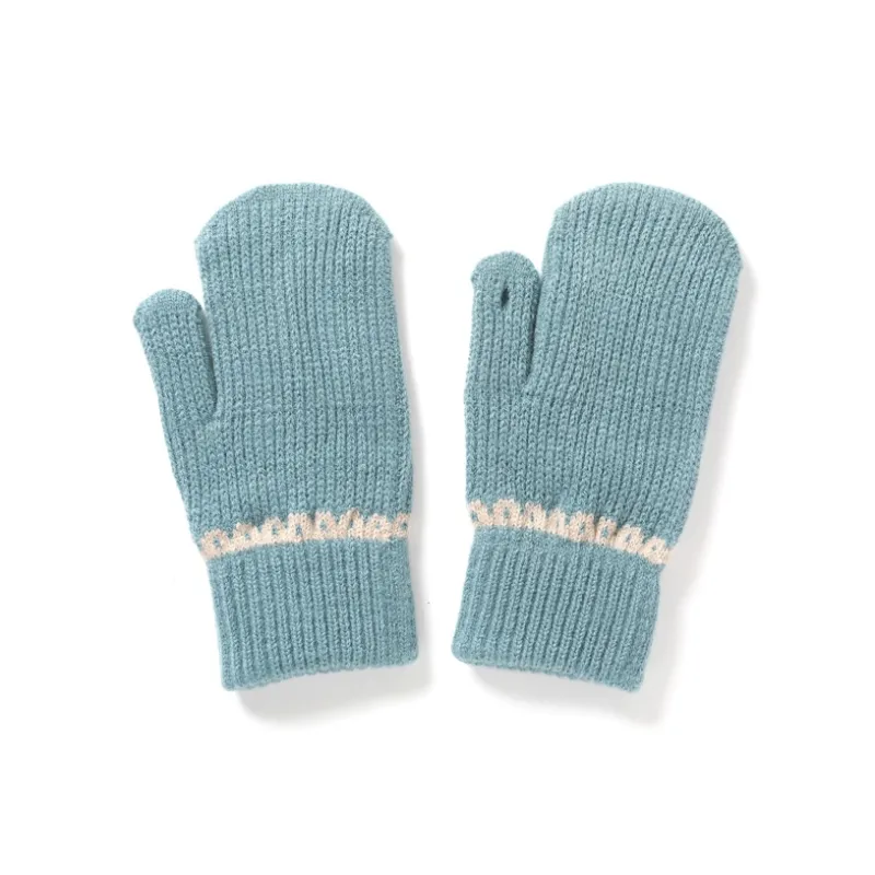 FREE RABBITⅡ Fingerless Touchscreen Compatible Fully Enclosed Insulated For Cold Weather Knit Gloves Unisex-11