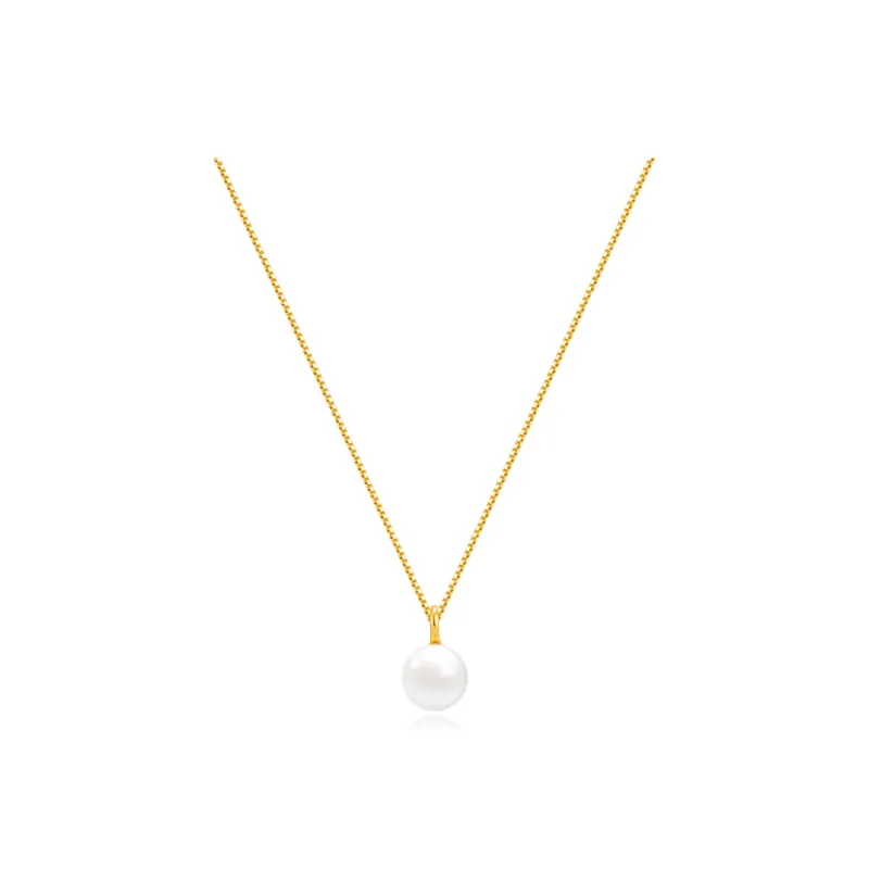 Double Happiness Gift Freshwater Pearl Necklaces Women's-0