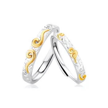 JOYDINNY S999 Fine Silver Rings Unisex