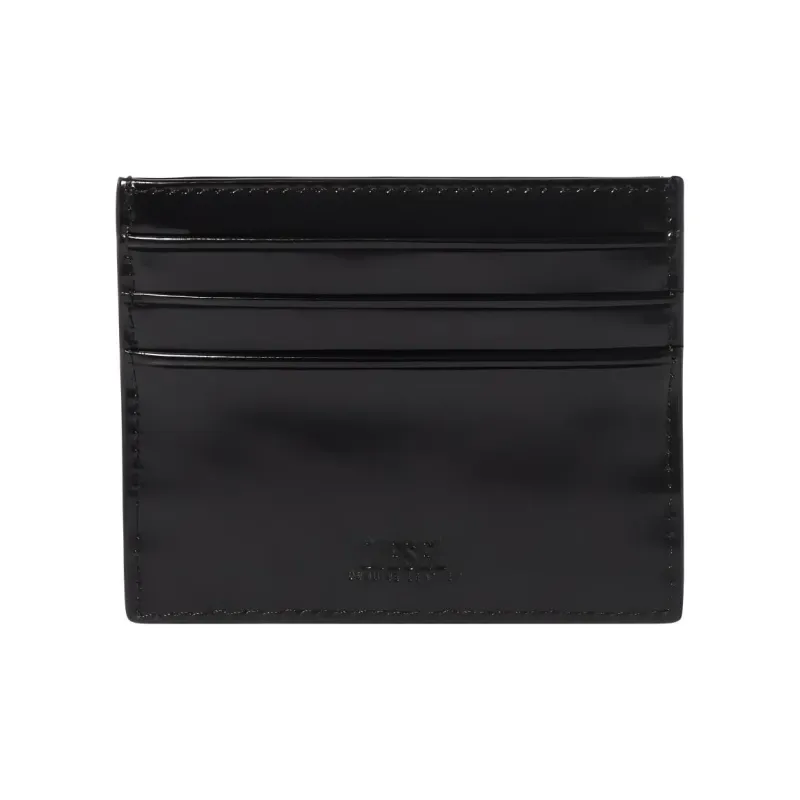 DIESEL Calfskin Card Holder Wallet Men's Black-1