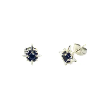ERXI 925 Silver Needles Stud Earrings Unisex