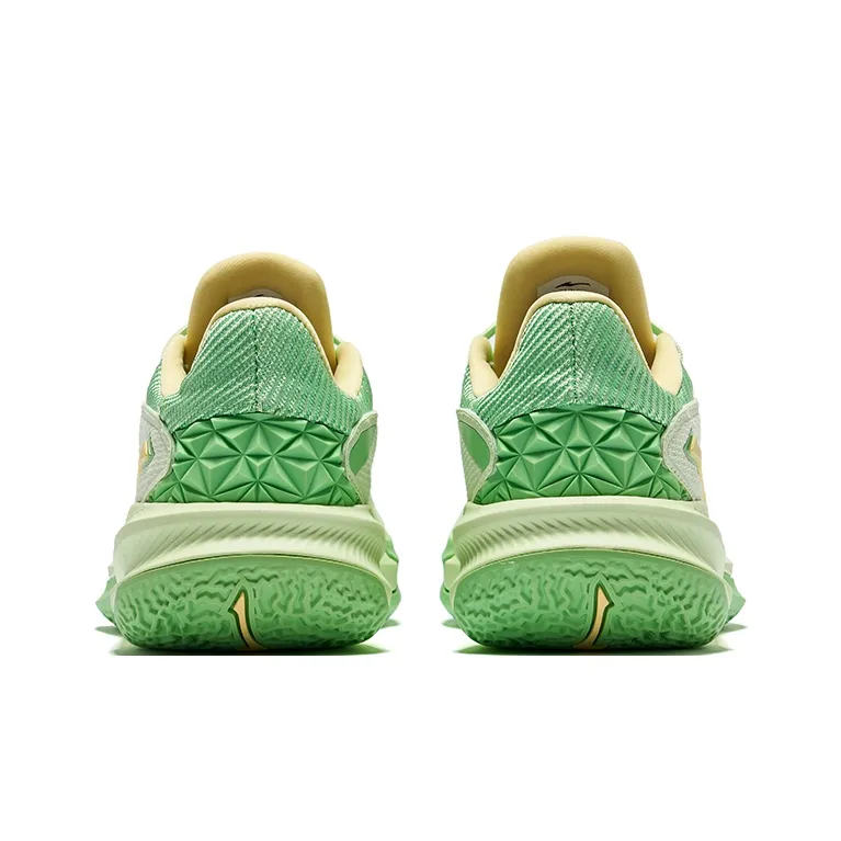 Erke Fearless 2.0 Basketball Shoes Men Low Top European Teal Lime Green-4