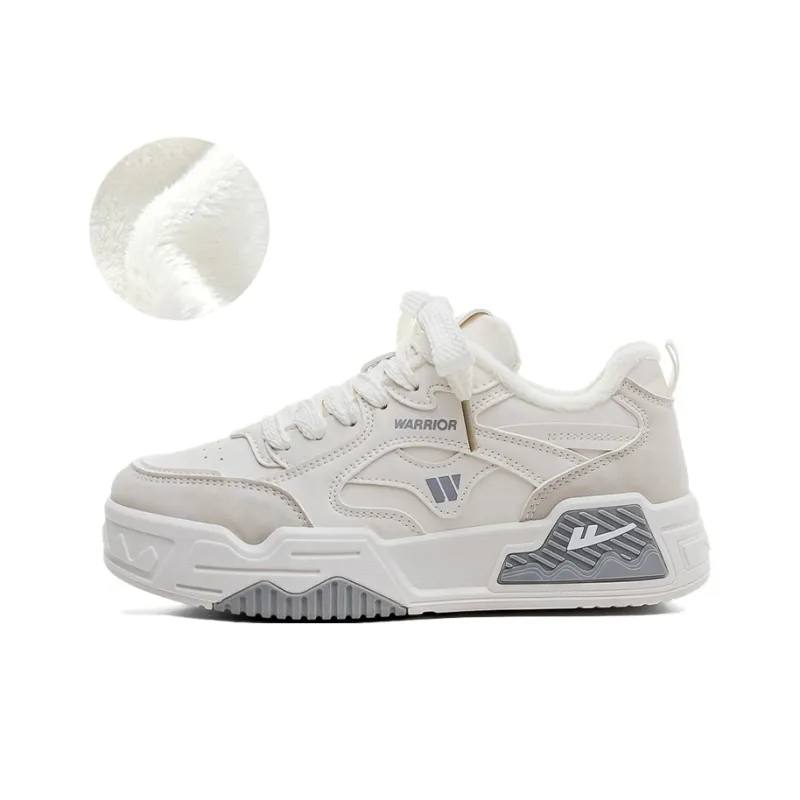 Warrior Full-Coverage Warm Anti-Slip And Wear-Resistant Lightweight Height Increasing Low-Top Skateboard Shoes Women's-1