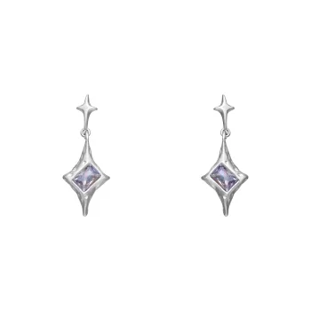 CLARKIA FLOWER 925 Silver Needles Earrings Women's