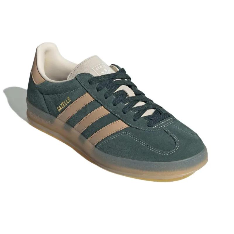 Adidas Gazelle Indoor Shadow Green Warm Sandstone-2