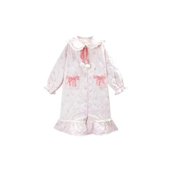 GUKOO Pajama Robe Women's Heavenly Pink
