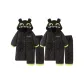 Black Women's[Padded Robe+Padded Pants]