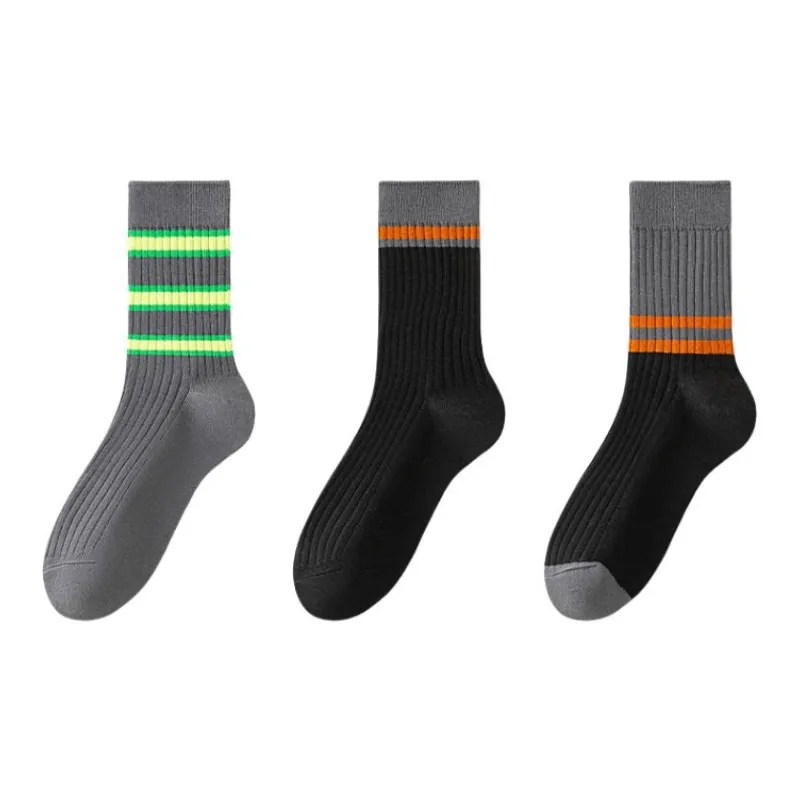 MIIOW Mid Calf Socks Men's Combo Set-11