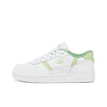 LACOSTE T-Clip Low-Top Skateboard Shoes Women's White Green