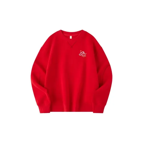 QIAODAN Sports Lifestyle Collection Quality Drying Sweatshirt Women's Koi Fish Red