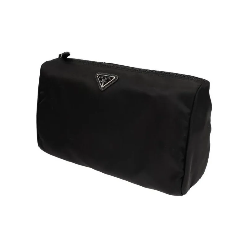 PRADA Nylon Clutch Regular Women's Black-1