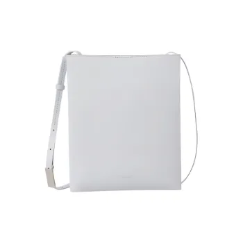 CALVIN KLEIN Leather Shoulder Bag Crossbody Bag Women's Arctic Ice Gray