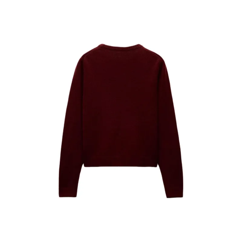 ZARA Sweaters Women's Maroon-1