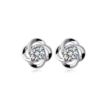 Lady Go Sterling Silver Stud Earrings Women's