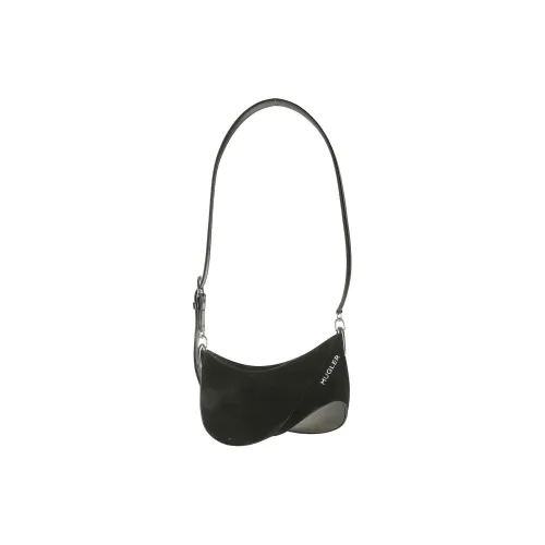 Mugler Calfskin Crossbody Bag Shoulder Bag Women's Black