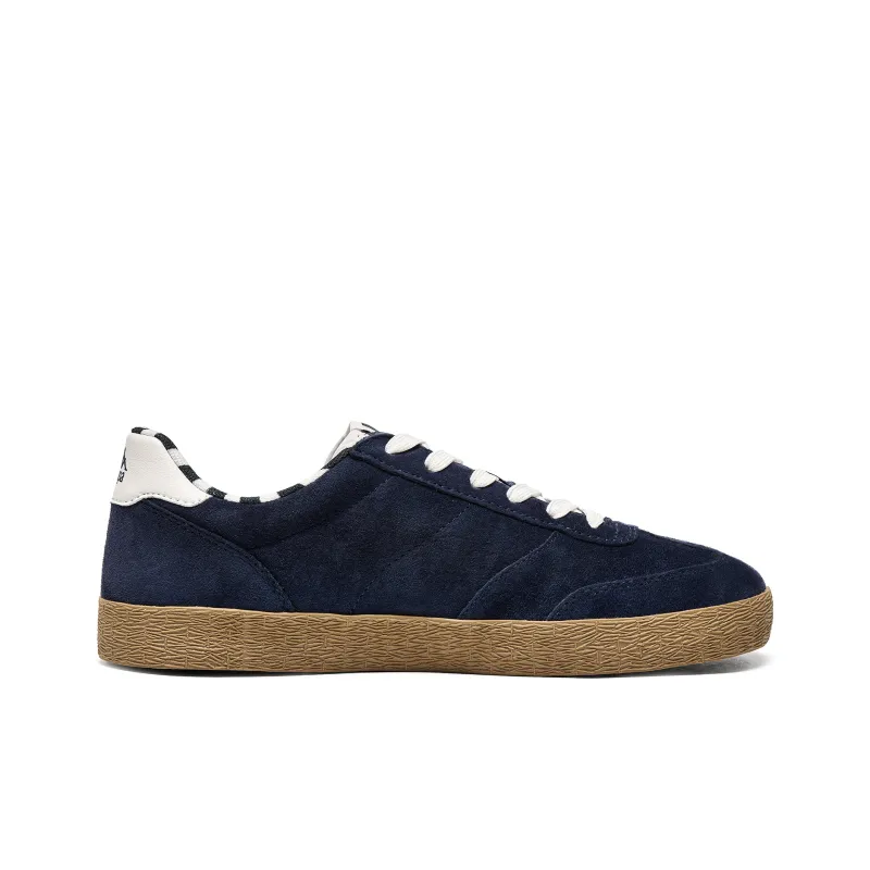 Kappa Cushioned Wear Resistant Lightweight Low Top Skateboard Shoes Unisex Midnight Blue/Korean White-1