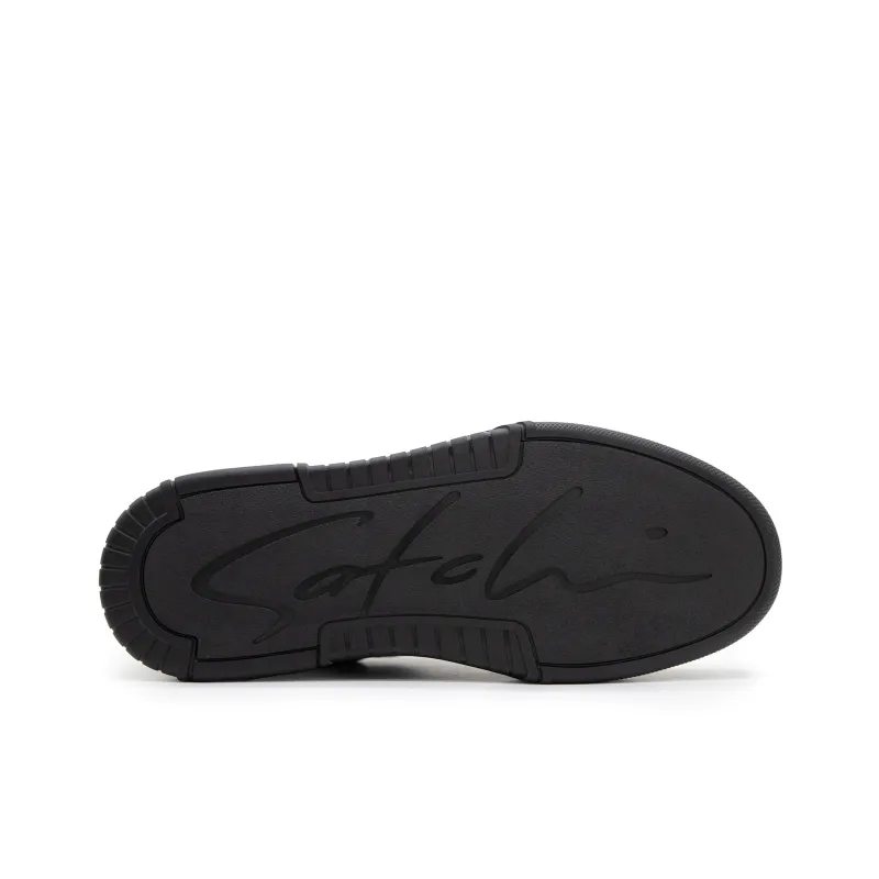 Satchi Anti Slip And Wear Resistant Lightweight Low Top Skateboard Shoes Men's Black-5