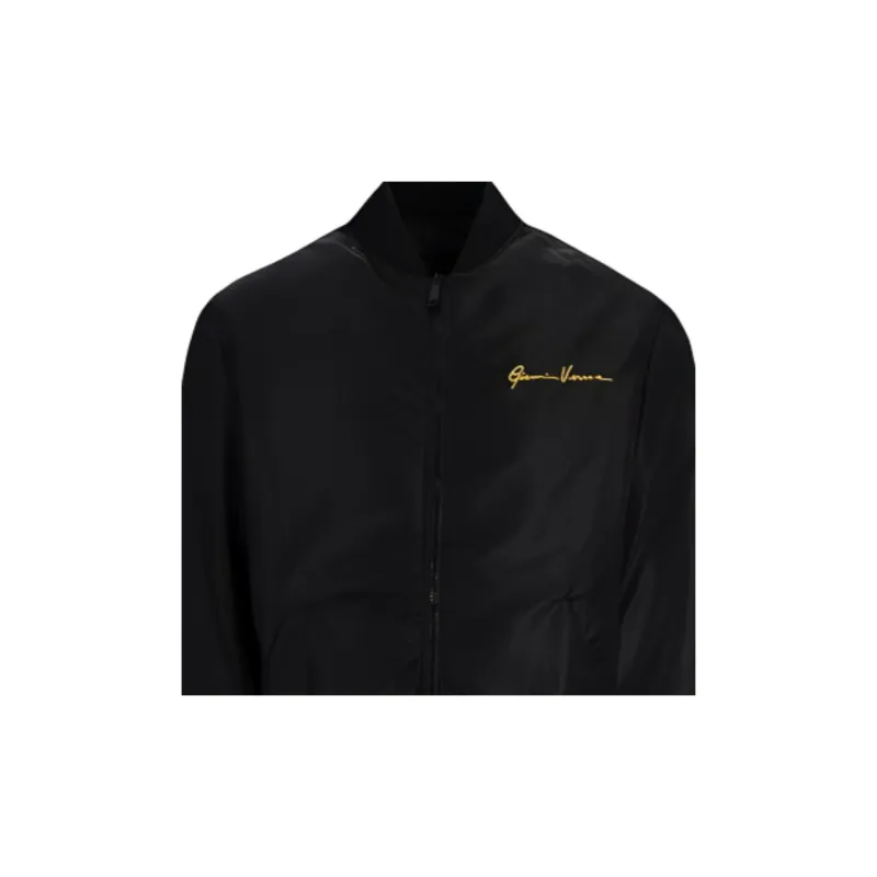 VERSACE Puffer Jacket Men's Black-5