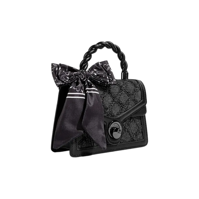 CentarlKatty Polyurethane Synthetic Leather Shoulder Bag, Crossbody Bag, Handbag Regular Women's Denim Black-1