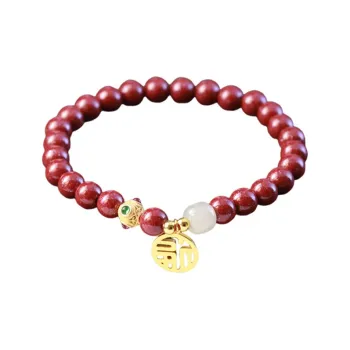 Mrs. Song Cinnabar Bracelets Women's