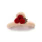Red Pompon Hair Clip