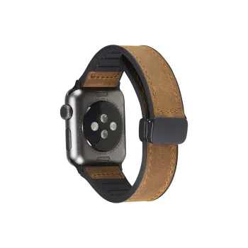 LOVINGCOOL Watch Band Apple Compatibility Genuine Leather Material