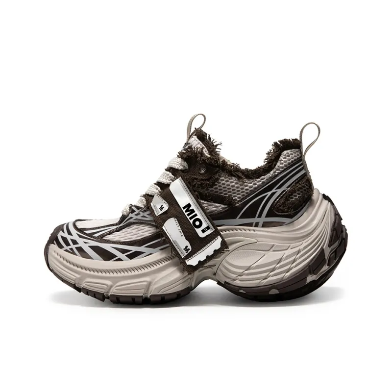 MIO Chunky Sneakers Unisex Low Top White-12