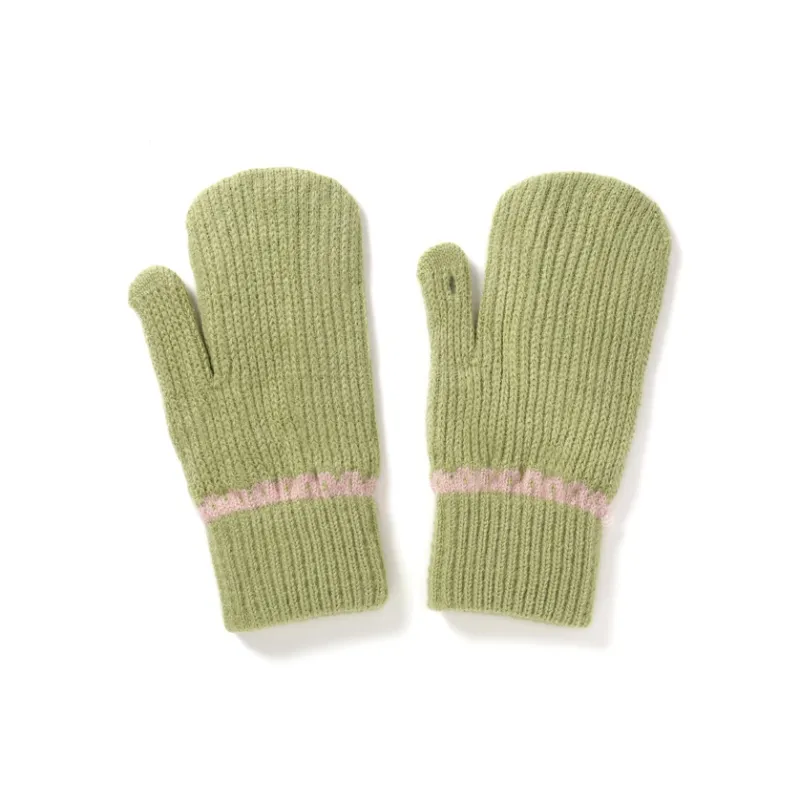 FREE RABBITⅡ Fingerless Touchscreen Compatible Fully Enclosed Insulated For Cold Weather Knit Gloves Unisex-13