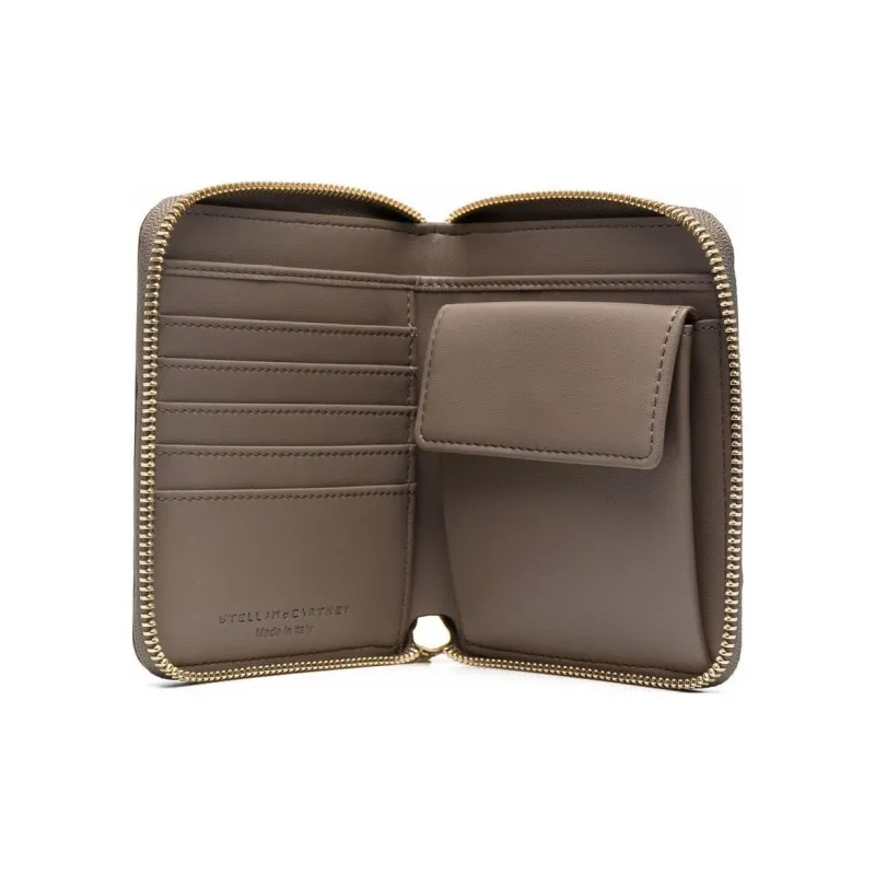 Stella McCartney Logo Perforated Zip Around Wallet-3